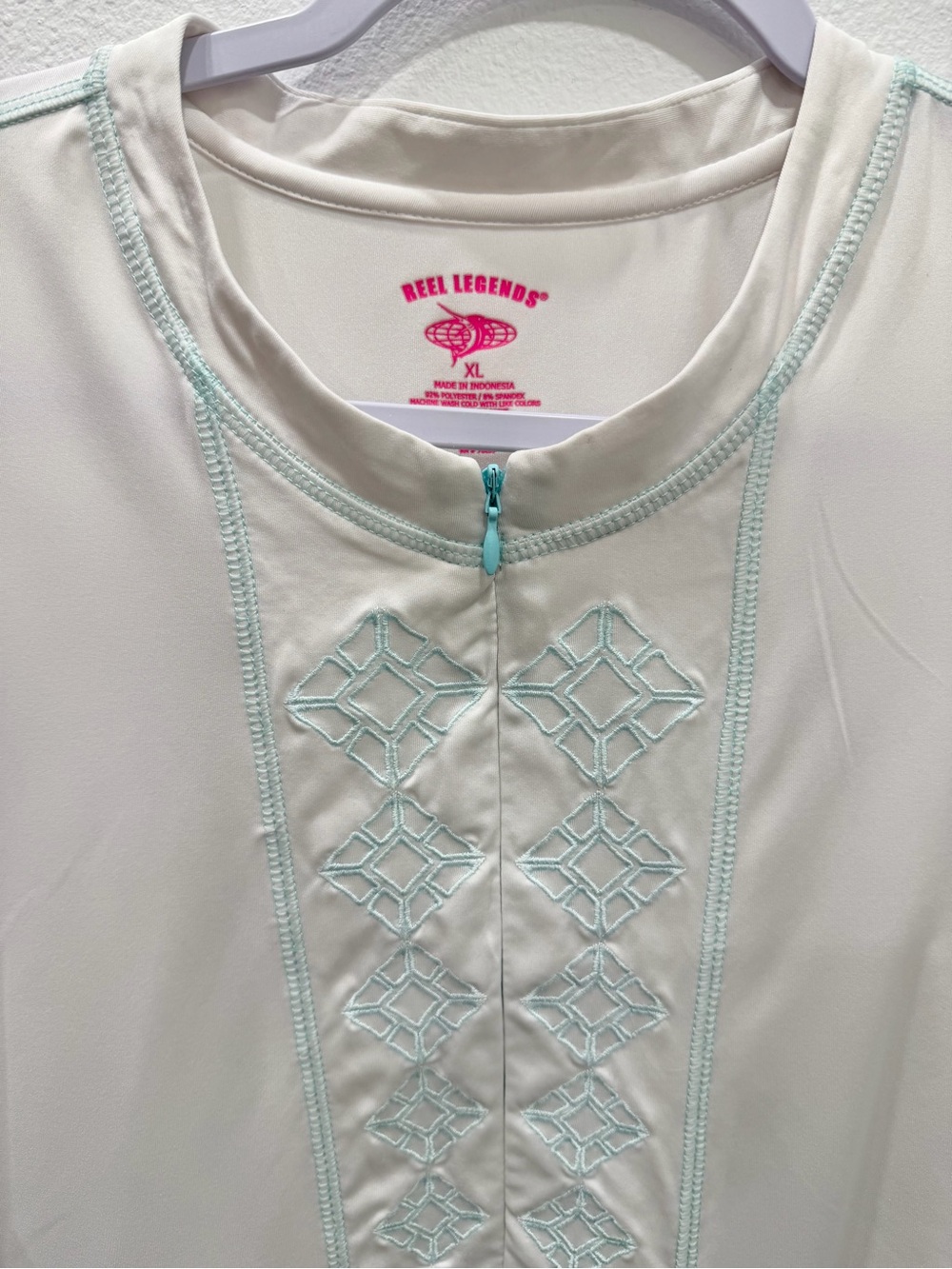Reel Legends White Long Sleeve Beach Cover Up Size XL - Picture 5 of 12